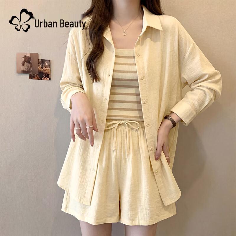 

Женская легкая рубашка Urban Lady из смесового льна XL