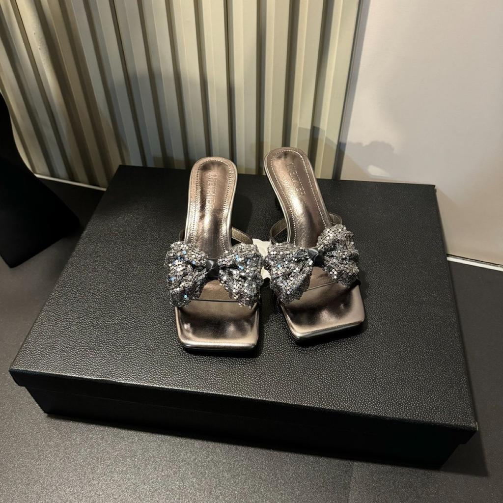 Year Niche Design Premium Bow Summer New Fashion Versatile Comfortable High Heel sandals-5CM