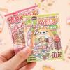 8set Mini Micro Anime Scene Sticker DIY Decor Handmade Cute Cartoon Animal Room Layout Decal Scrapbook Journal Sticker Kids Gift