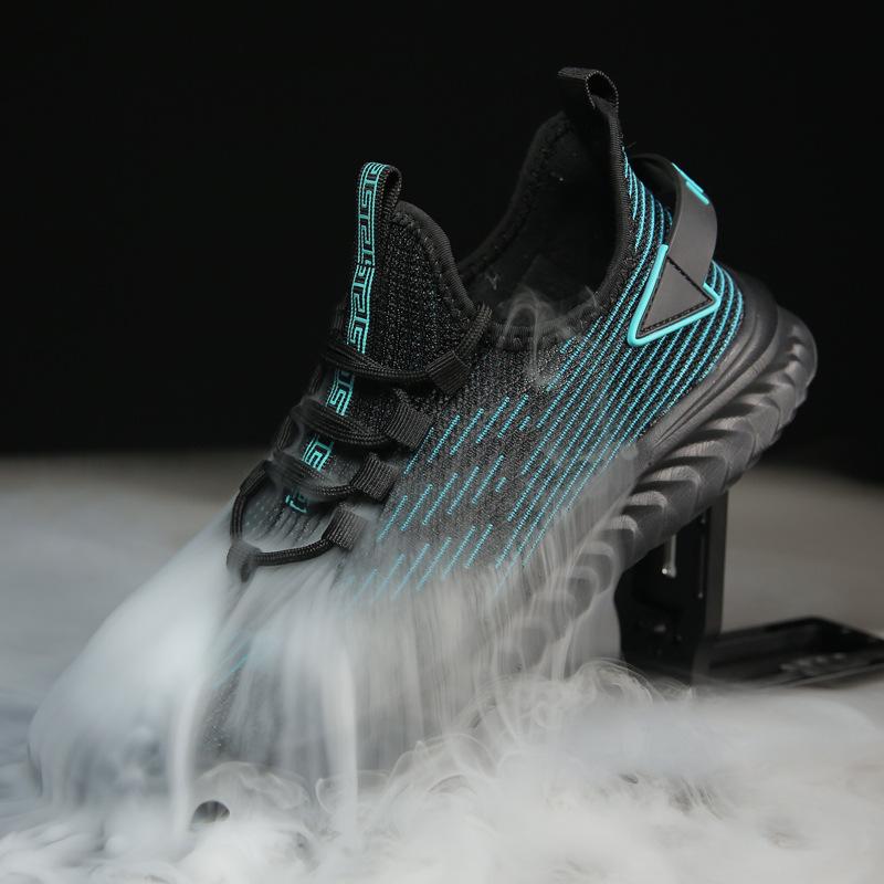 Men's shoes spring and summer breathable mesh sports shoes ultra-light hollow casual wind running sports men's shoes