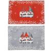 Festive Forest Man Cartoon Placemats: European & American Style Christmas Decorations for Home, Hotel, or Restaurant