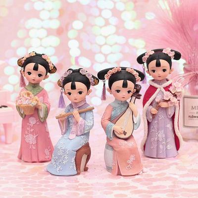 Xianci Antiker Stil Prinzessin Harzpuppe: Elegante Desktop-Dekoration & Mädchengeschenk