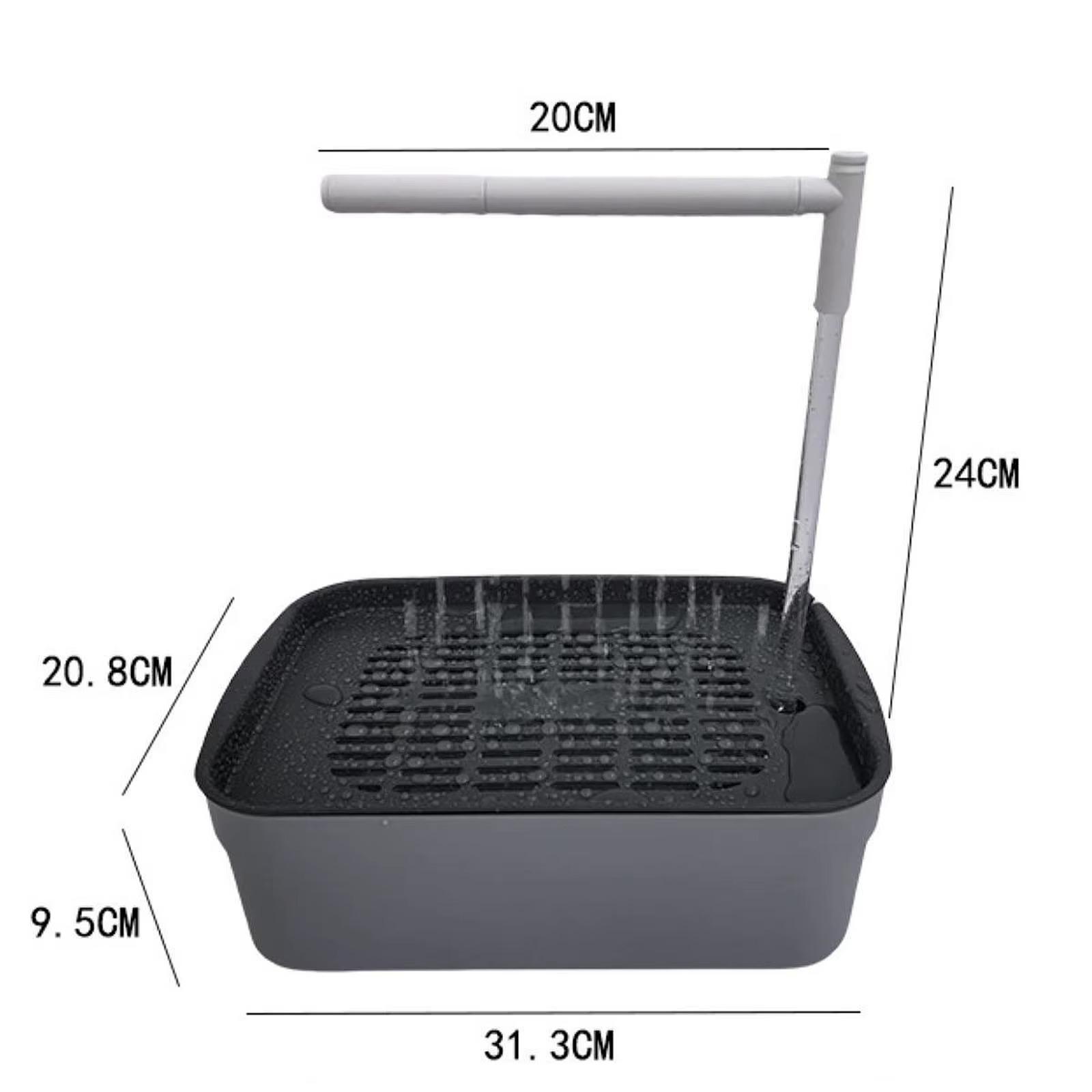 

USB Powered Automatic Bird Bathtub with Running Water Shower Box for Lovebirds Cockatiels Ferrets Pet Supplies