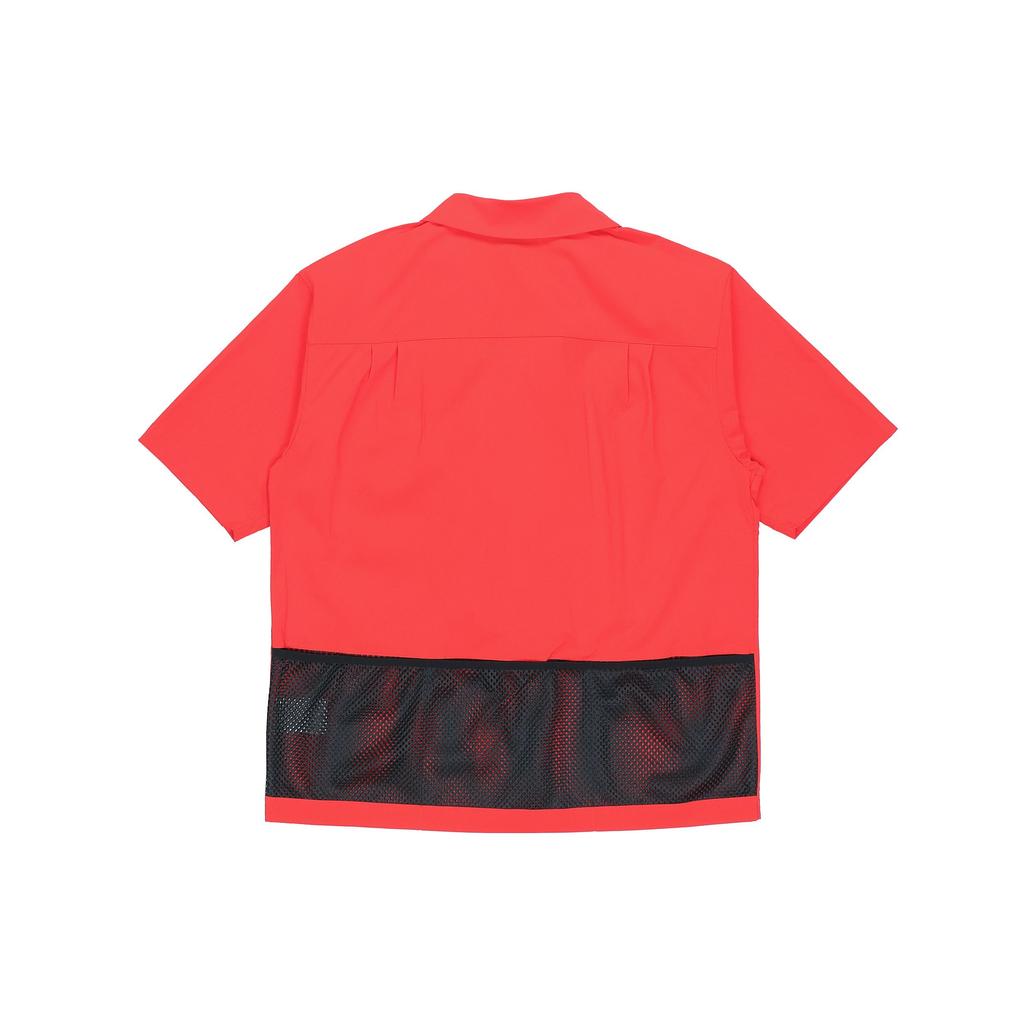 Nike ACG Mesh Breathable Pocket Short Sleeve Zip Shirt Men Tops Red CI0415-634
