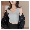 High-waisted Short Navel-exposed Design Sense, Niche Outer Wear, Small Suspender I-shaped Vest, Women's Sleeveless Top