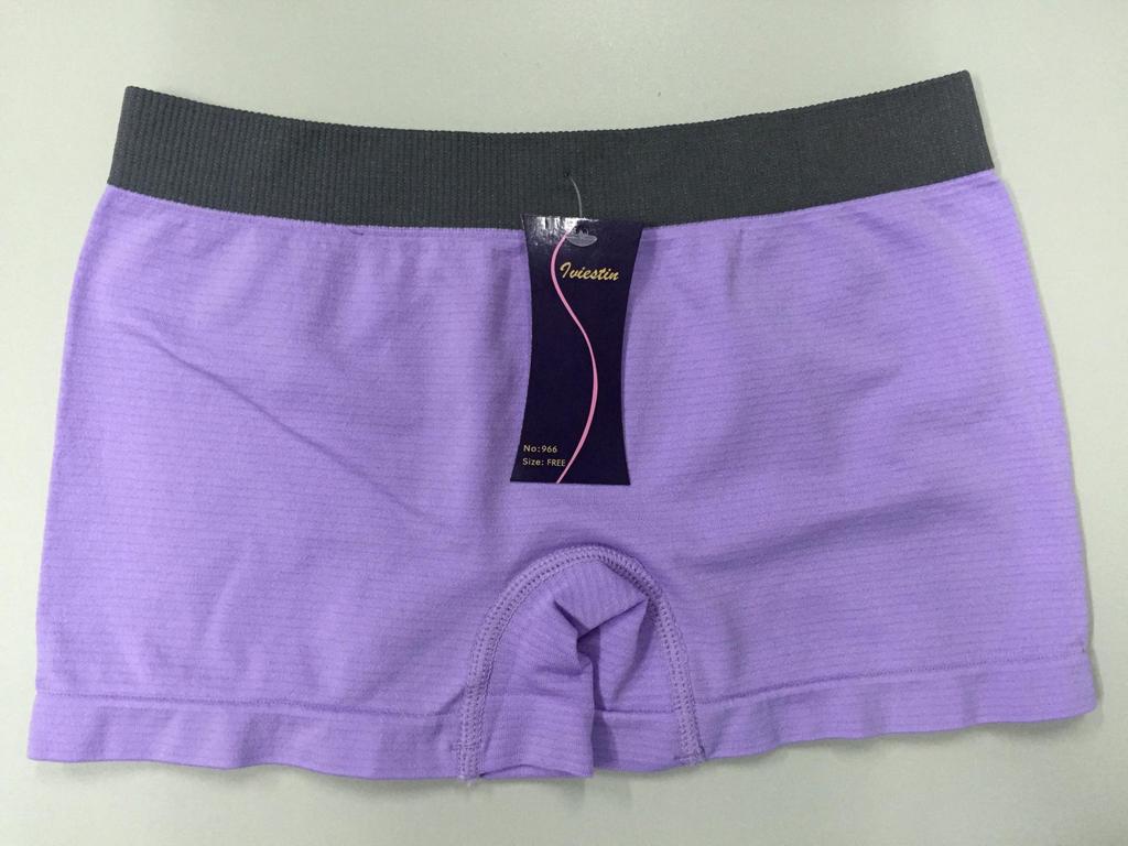 Women's Seamless Mid-Waist Quick-Dry Anti-Exposure Boxer Briefs