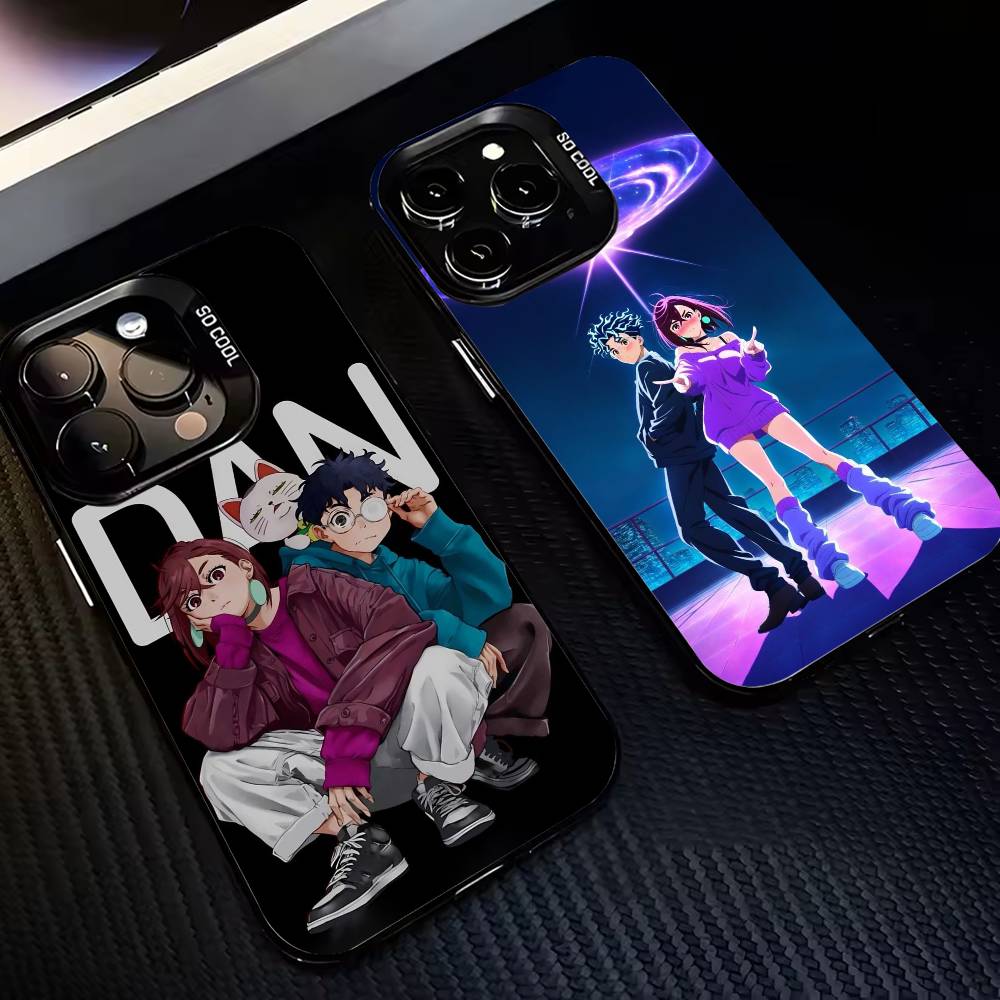 D-Dandadan M-Momoi Ayase Ken Takakura Phone Case For iPhone 17,16,15,14,13,12,11 Plus,Pro Max,Colored Silver Plated Inside Cover
