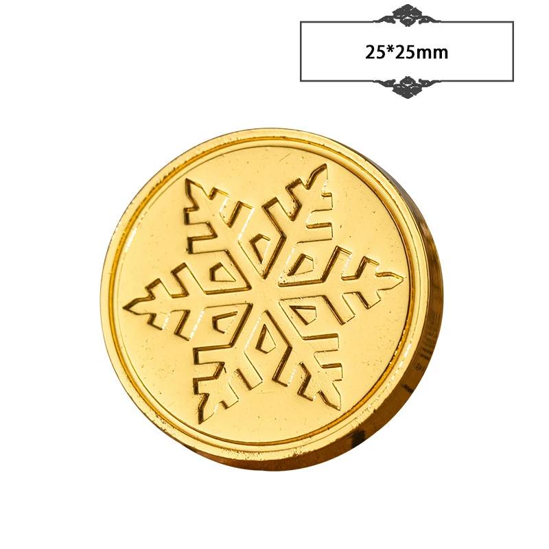 Christmas Wax Seal Stamps Sealing Wax Vintage Sello Candy Retro Envelopes Sealing Stamp Head Wedding Invitations Cards ZT0109