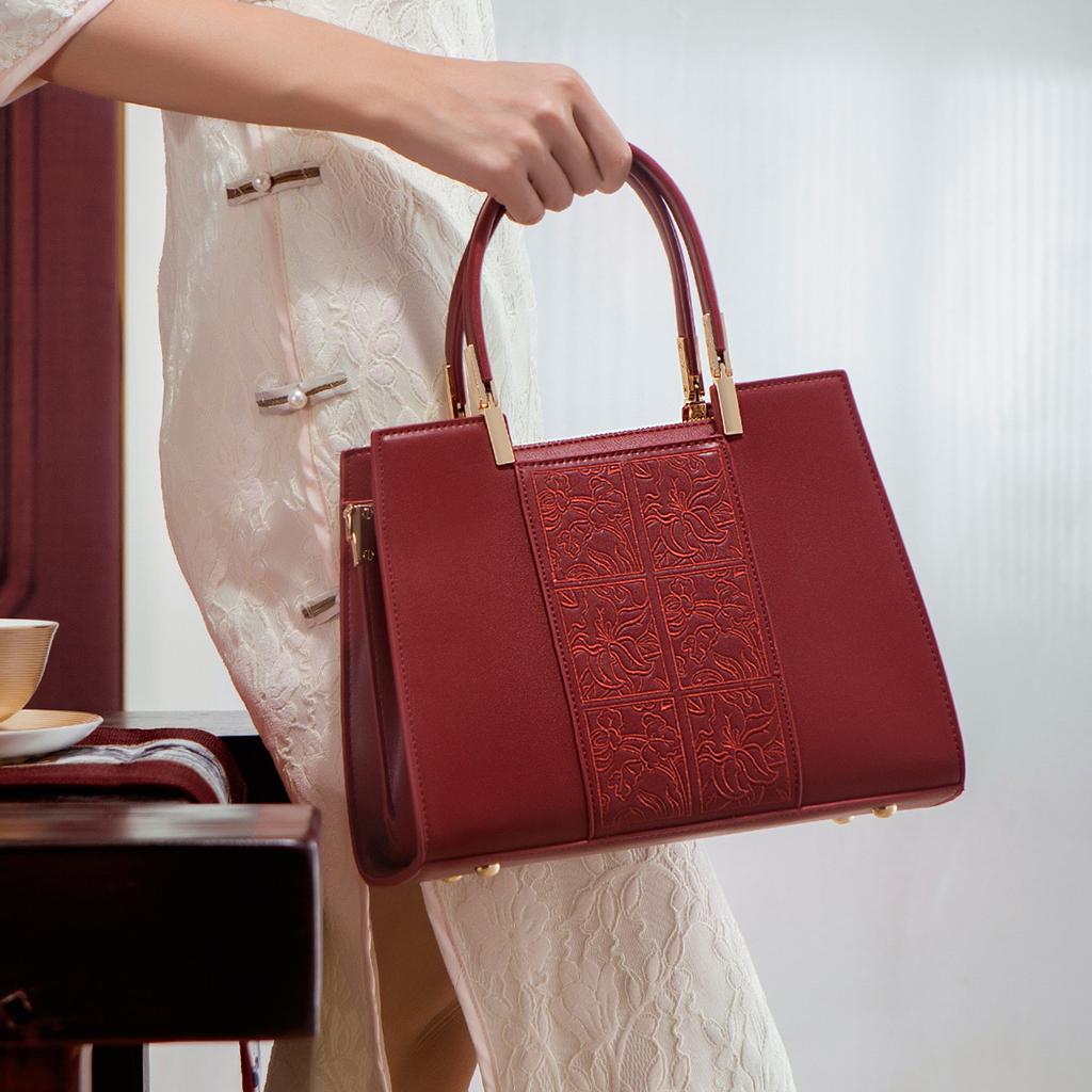 Mother'S Day Send Mom Wedding Bag Bridal Bag High-End Atmospheric Red Medium And Niche Women'S Bag Handbag