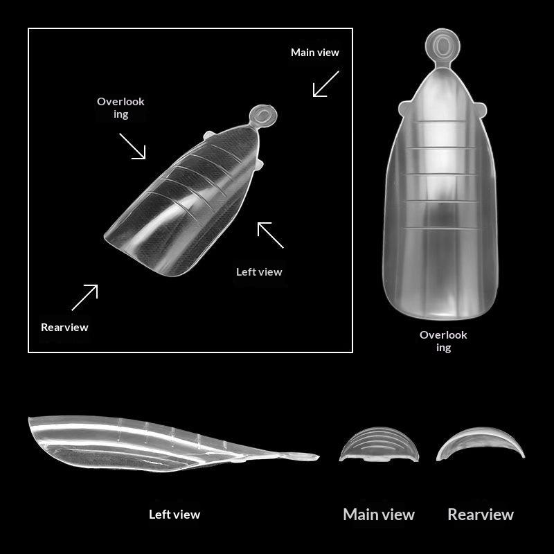 120Pcs Quick Building Nail Mold Tips Dual Nail Extension Form Full Cover Finger Nail Art Extend Builder Mold False Manicure Tool