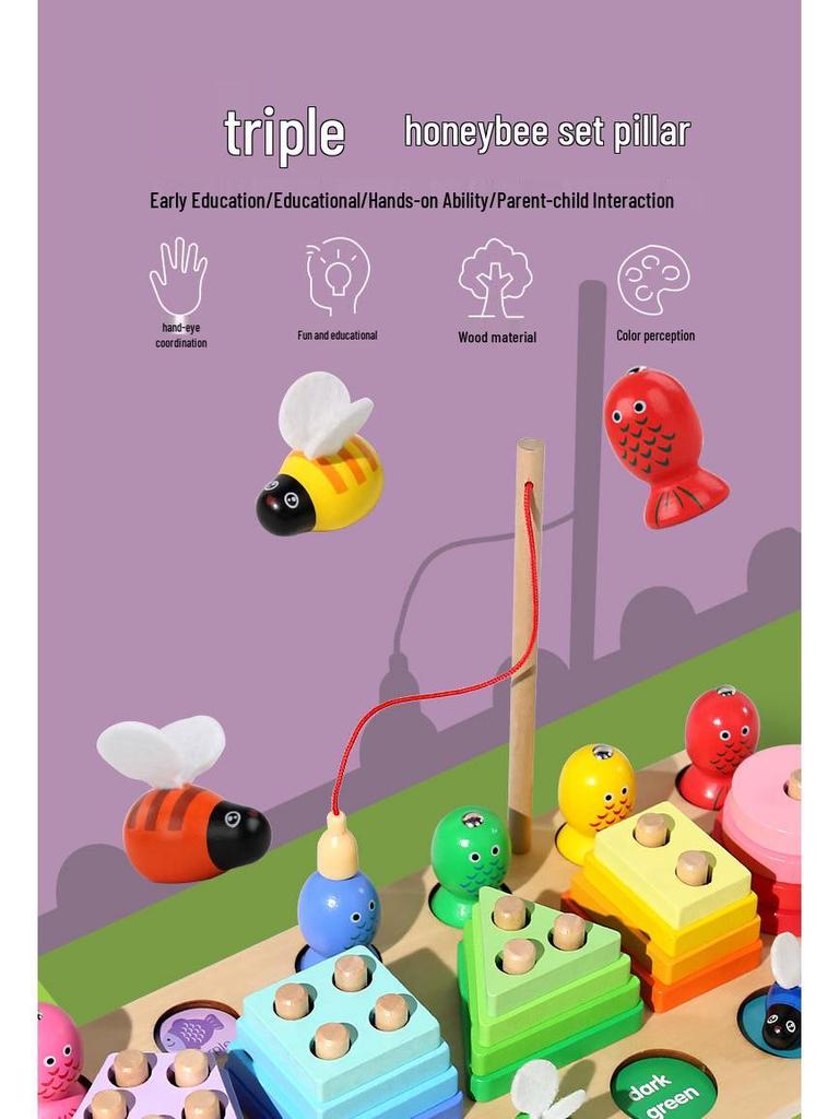 Montessori Bee Color Matching Toy - Fine Motor Training for Kids