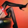 8Cm Faux Leather Top Thigh High Stockings Women Sexy Oil Shiny Patchwork Nightclub Party Lingerie Elastic Long Medias