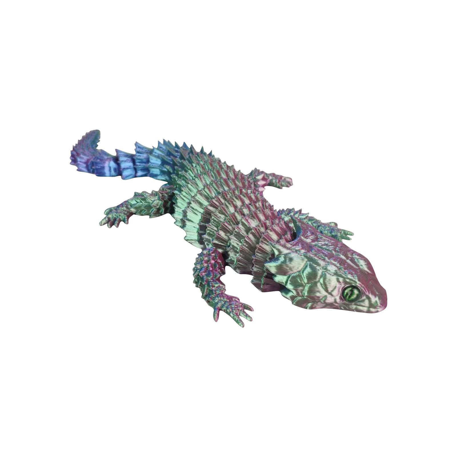 

3D Printed Articulated Lizard Toy Model with Movable Joints Realistic Design Educational and Collectible Item Suitable for Display and Play One Size