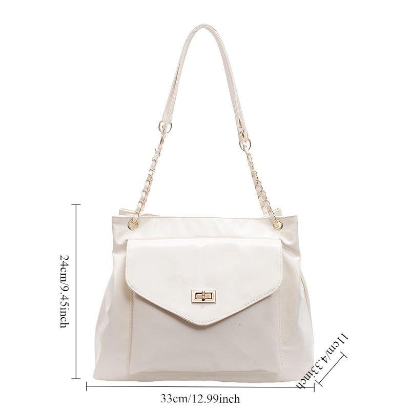 Leisure Chain Shoulder Crossbody Bag, Simple Large Capacity Bag for Women, Fashiable New Class Commuting Tote Bags