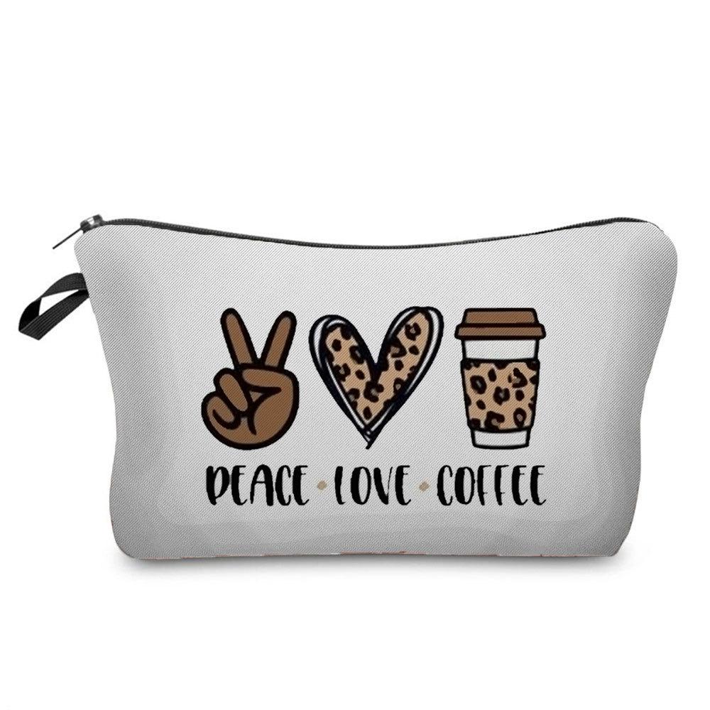 Women Flower Print Cosmetic Bag Toiletries Organize Travel Storage Case 6669