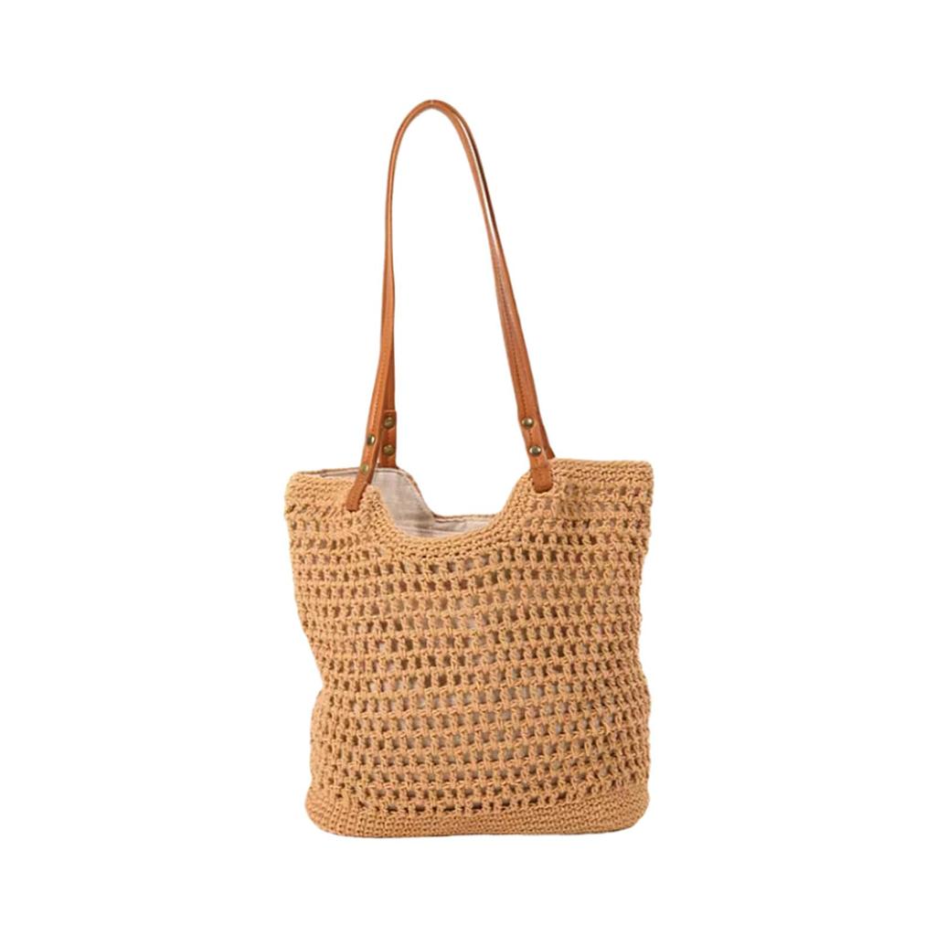 Women Shoulder Bag Boho Woven Handbag Shopping Bag for Birthday Party Travel