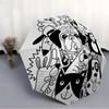 1pc Doodle Animals Automatic Open/close Umbrella, 8-Rib sturdy structure, Auto Folding/Opening, Portable Travel Umbrella for Women,232