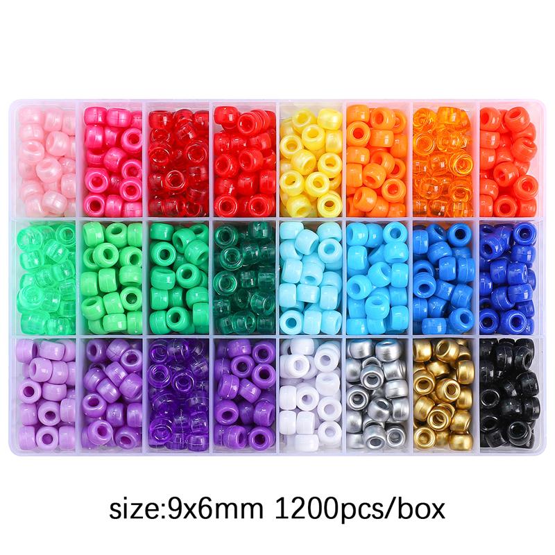 1box/bag 9x6mm Bucket Beads Set Box DIY Bracelet Necklace Earrings Jewelry Accessories