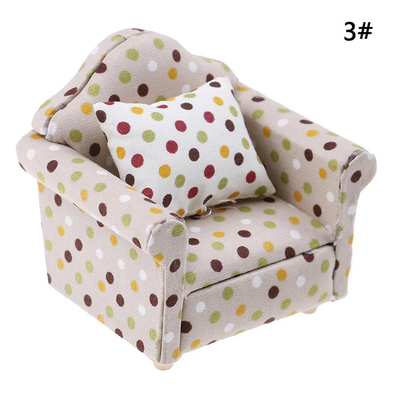 1Pc 1:12 Mini Dolls Dollhouse Furniture Chair Sofa Furniture For Doll House Toy