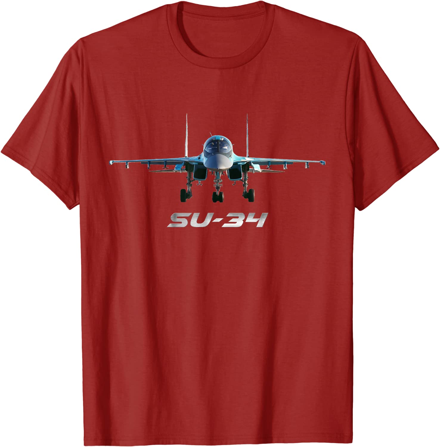 Sukhoi SU34 Russian Fighter  Bomber Fighter Men TShirt Short Sleeve Casual 100 Cotton ONeck Summer Shirt S