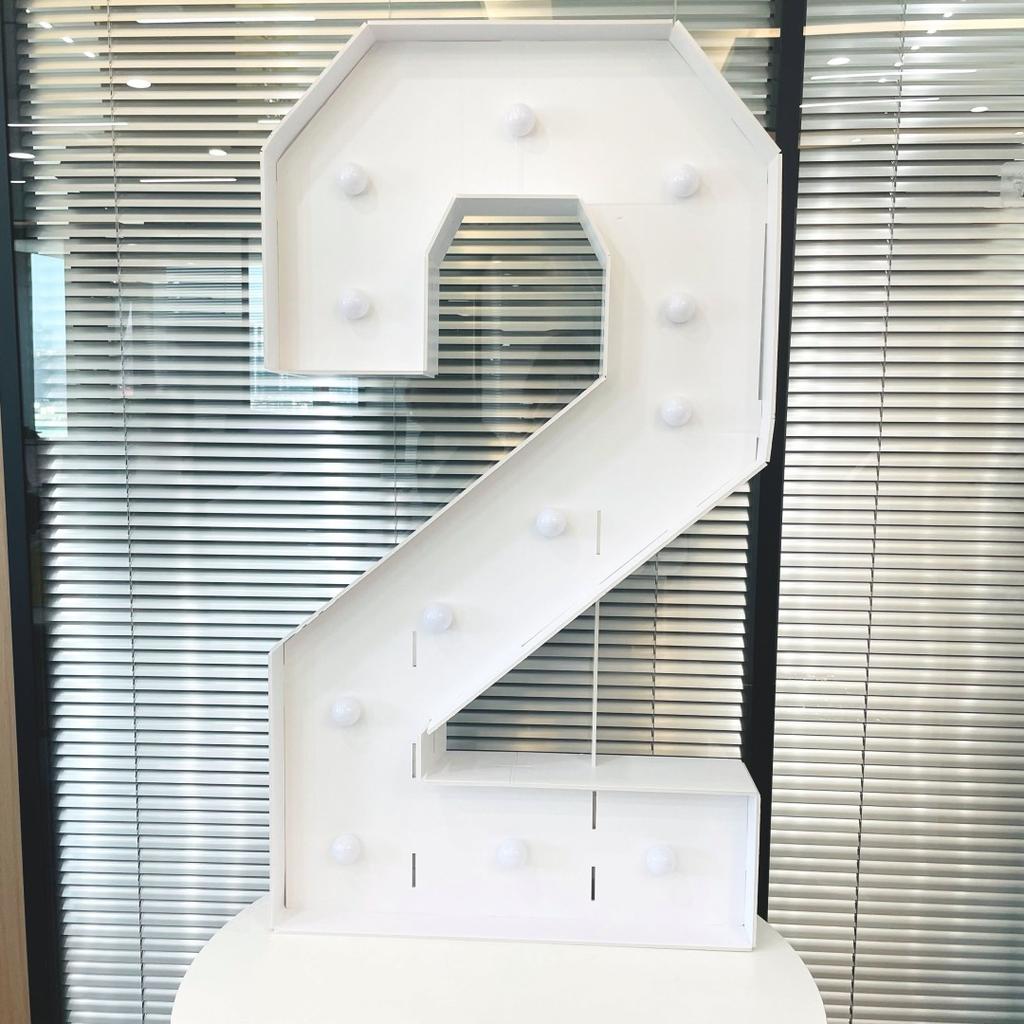 1PC 120cm Marquee Light Numbers Lighting Number KT Panel-White LED Light-Up Decor for Birthdays,Anniversaries & Graduations,LED Party Decor