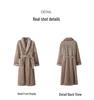 Flannel Couple's Robe: Cozy Coral Fleece Bathrobe for Men and Women - Warm, Thick, and Perfect for Winter