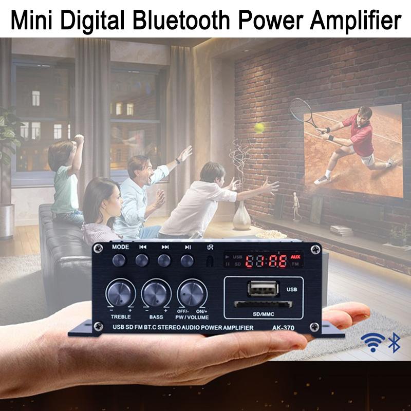 AK35/AK45/AK55/AK380/AK370/AK170 High Power Amplifier HIFI Stereo Audio Amplifiers 12V Car Home Sound Speaker Power Amplifier