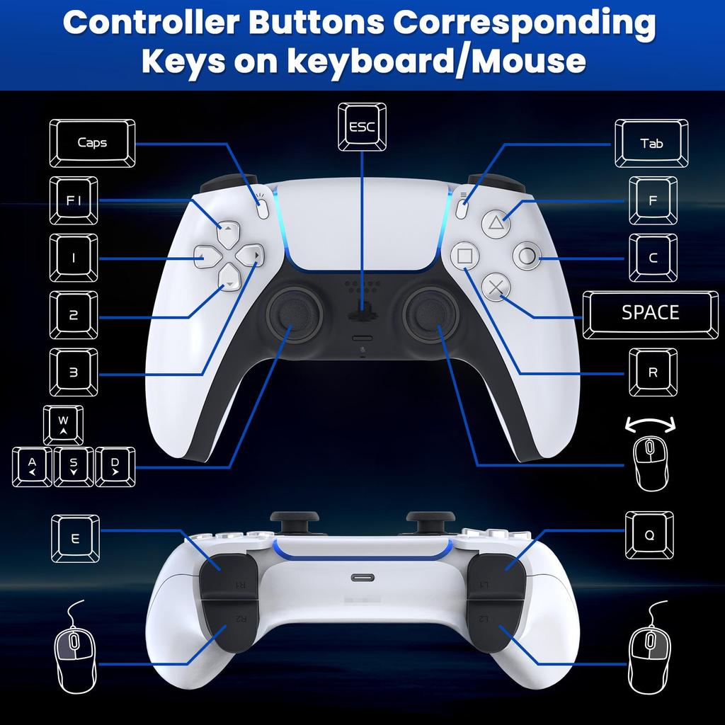 Gamwing-Master-P5: PS5 Plug & Play Keyboard and Mouse Converter