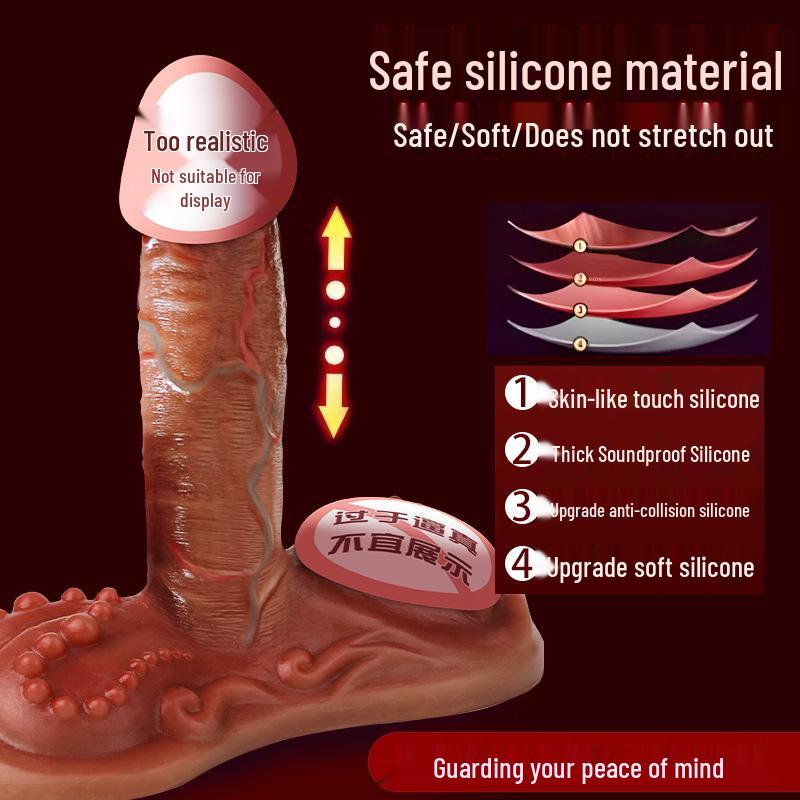 High-Speed Silicone Bullet Vibrator with Soft Flesh Simulation - Adult Sex Toy