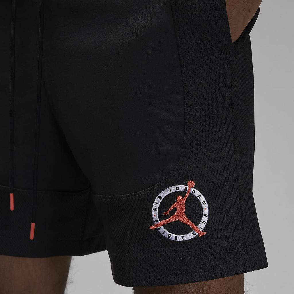 Jordan Flight MVP Logo Print Taillierte Sportshorts Herren Unterteile Schwarz DX9723-045
