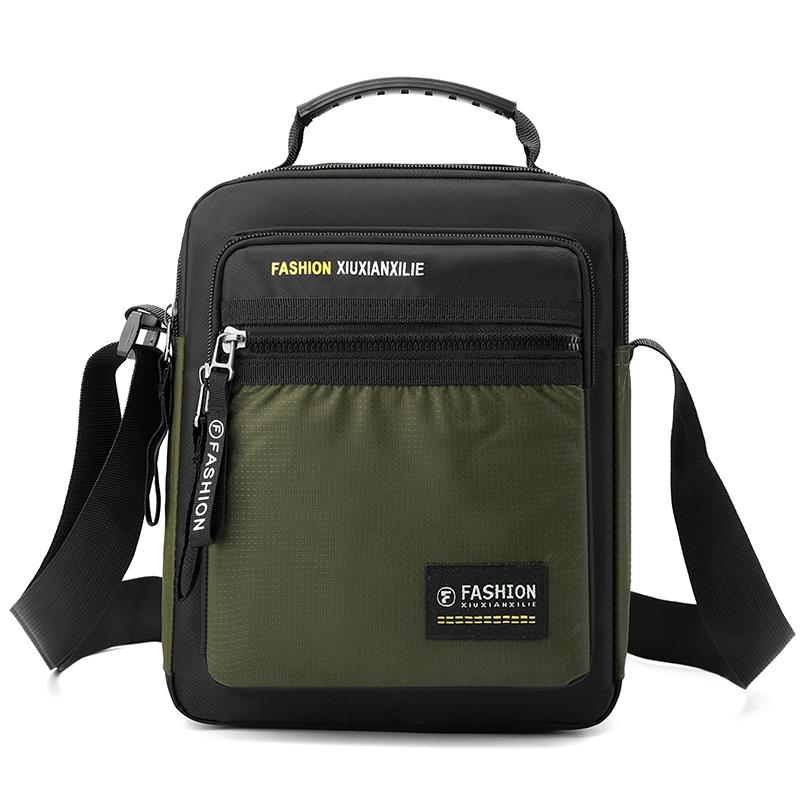 

New Fashion Oxford Bags Men s Shoulder Bag Man Waterproof Messenger Crossbody Bags for Men 2026 Business Bags for Men зелёный