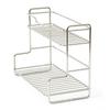 Kitchen Countertop Storage Rack Spice Shelf Versatile Iron Wire Storage Basket For Bathroom Toiletries Cup Organizer Racks