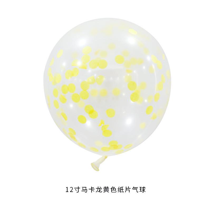 12 Inch Round Sequined Transparent Latex Balloon Birthday Wedding Opening Event Shopping Mall Decoration Party Decoration Supplies