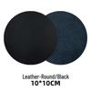 Custom PU Leather Tea Coasters with Hand-Sewn Edges and Insulation Pad, Featuring Your Enterprise Logo.