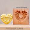 Fondant Cake Decoration Tools Embossed Wooden Cookie Cutter Hand Press Carved Jam Cookie Molds 3D Reusable Biscuit Molds Bakery