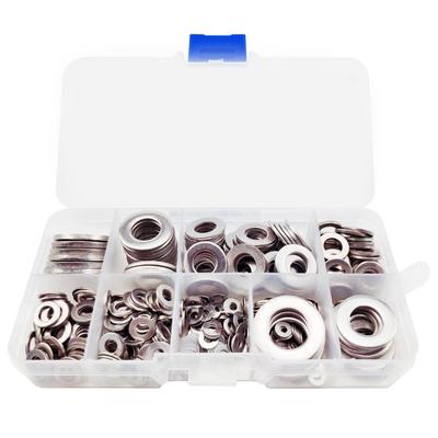 Jeu de rondelles plates en acier inoxydable 304: 180/360/580 Pièces