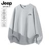 JEEP SPIRIT Men's Autumn/Winter Loose Fit Crew Neck Sweatshirt