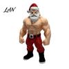 Modern Festive Room Accents 3D Printed Fitness Santa Claus Figurine, Muscular Statue, Cool Gym Theme Christmas Gifts Creative Sports Figure
