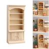 Unpainted Miniature Cabinet 1/12 Scale Doll House Decoration Scene Display Accessories Craft Model Project Furniture