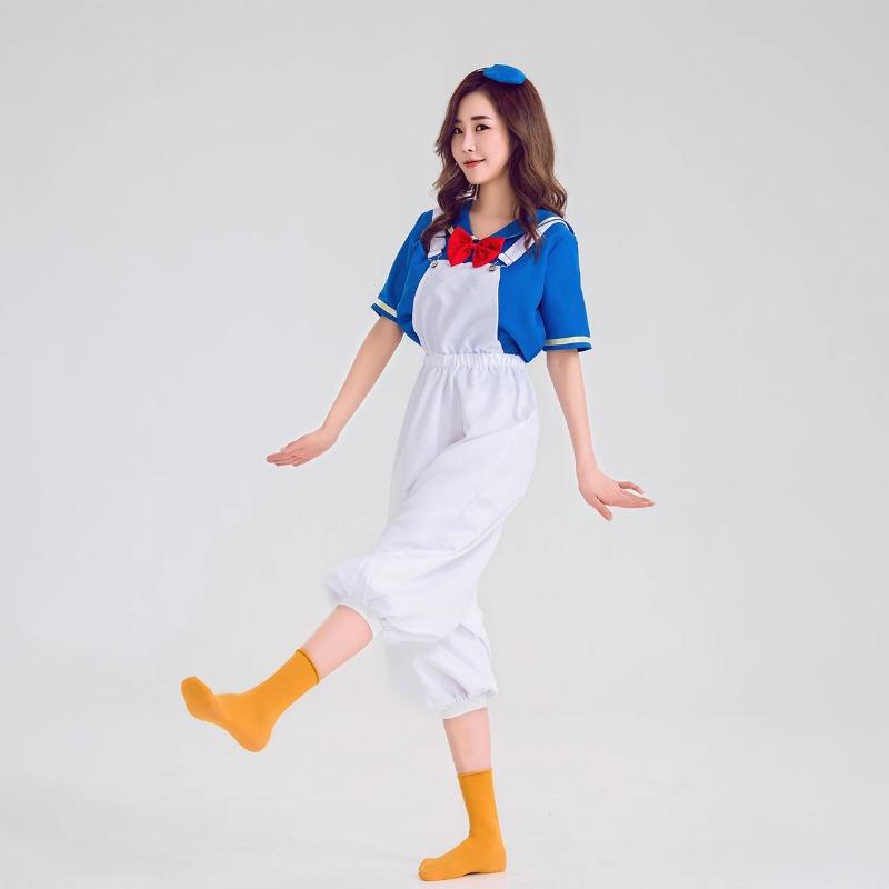 New Adult Children's Cute Duck Sailor Suit Navy Style Duck Cartoon Anime Characters