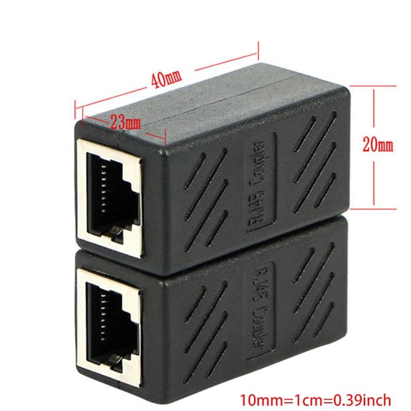 RJ45 to CAT6 Ethernet Extension Cable LAN Cable Extender Network Patch Cord Connector for Computer Laptop Connector