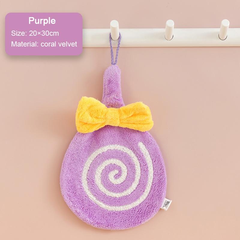 

Милий дитячий рушник для рук у вигляді тварини Супервбираючий рушник з мікрофібри для кухні Високоефективний рушник для чищення посуду Кухонний інструмент 1pc фіолетовий