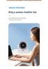 Rechargeable Wall-Mounted LED Fan for Dorm, Office, and Home