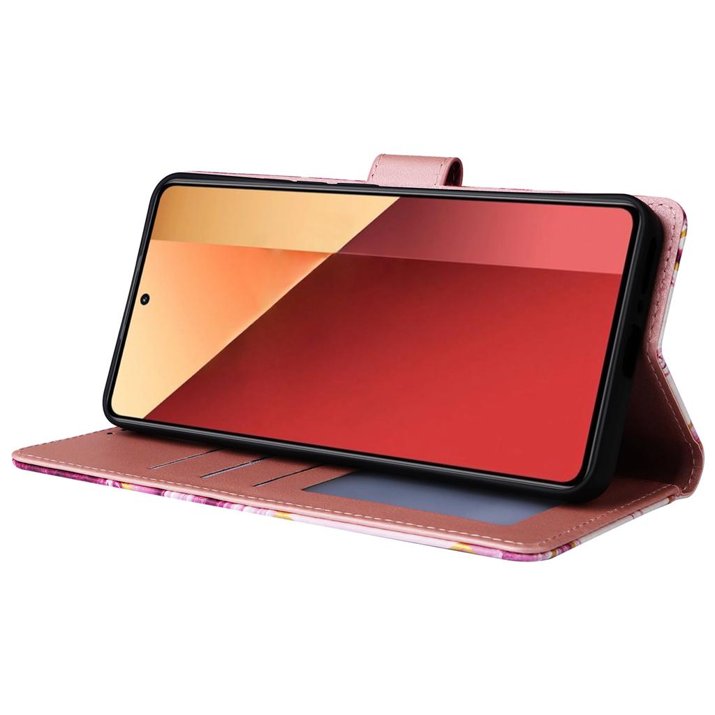 For Xiaomi Redmi Note 13 Pro 4G/Poco M6 Pro 4G Leather Flip Cover Marble Pattern Stand Wallet Phone Case