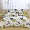 Single duvet cover Printed red quilt cover Thickened plant-cashmere cartoon multicolored bed cover 220x240 double bedding