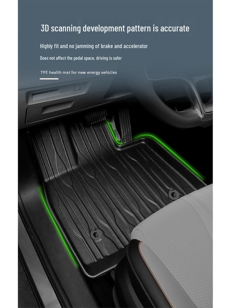 Custom TPE Floor Mats for 2023-2024 Lexus RX, Including Trunk Mat