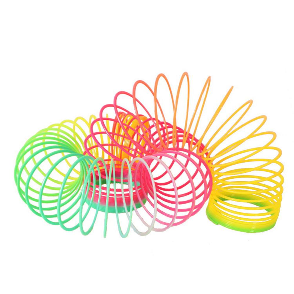 Giocattoli Magici Rimbalzanti Colorati Giochi da Tavolo Per Bambini Anello Magico Antistress Molla Gioco da Tavolo Arcobaleno Regali Creativi Divertenti per Bambini
