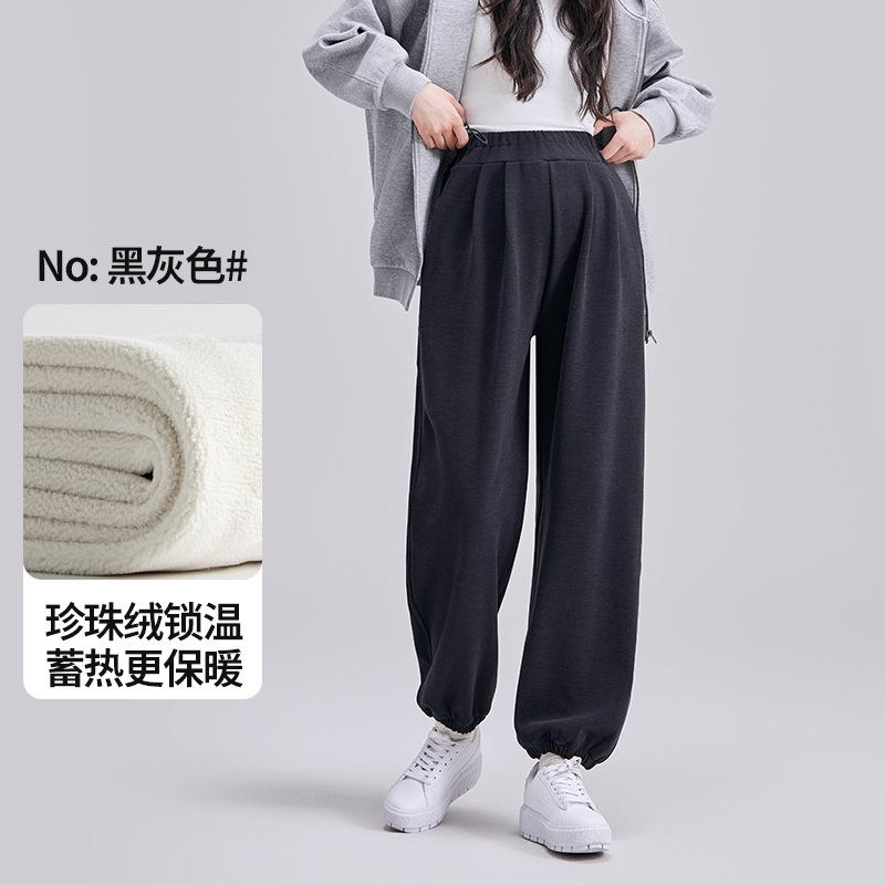 Maternity Pants Fleece Thickened Autumn and Winter New Maternity Wear Loose Maternity Casual Pants Trousers Maternity Sweatpants