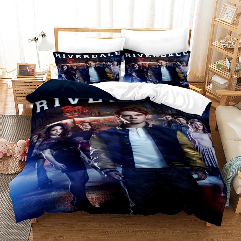 Riverdale Printed Bedding Set 3d Bedding Set Printed Duvet Cover Sets with Pillowcases Digital Printing Comforter Cover Sets