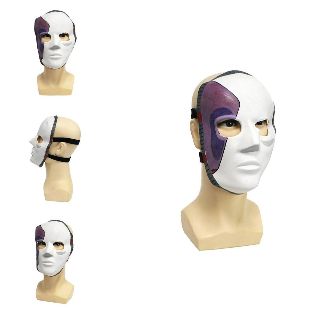 Sally Face Latexmaske für Kostümpartys mit Halbgesichtsdesign für Theateraufführungen